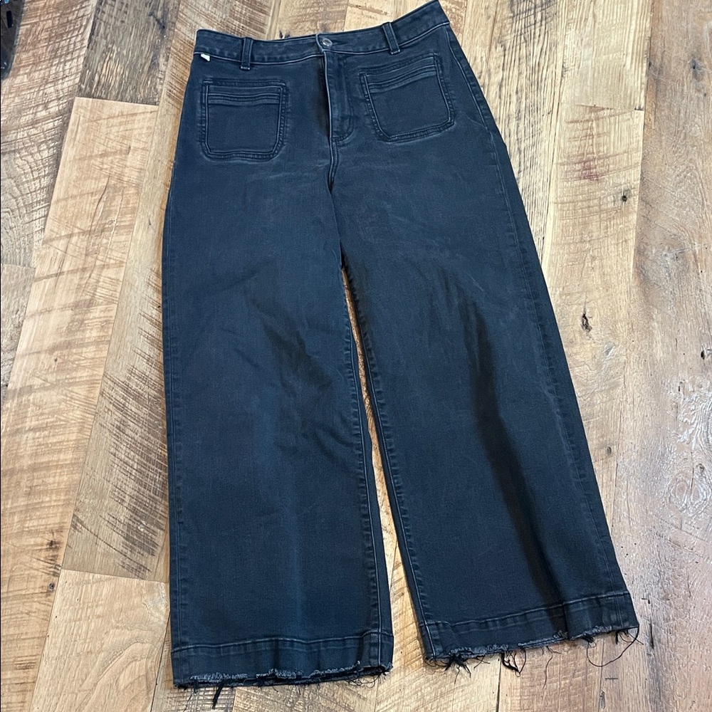 Lizard Thicket Black Wide Leg Jeans